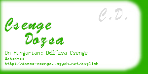 csenge dozsa business card
